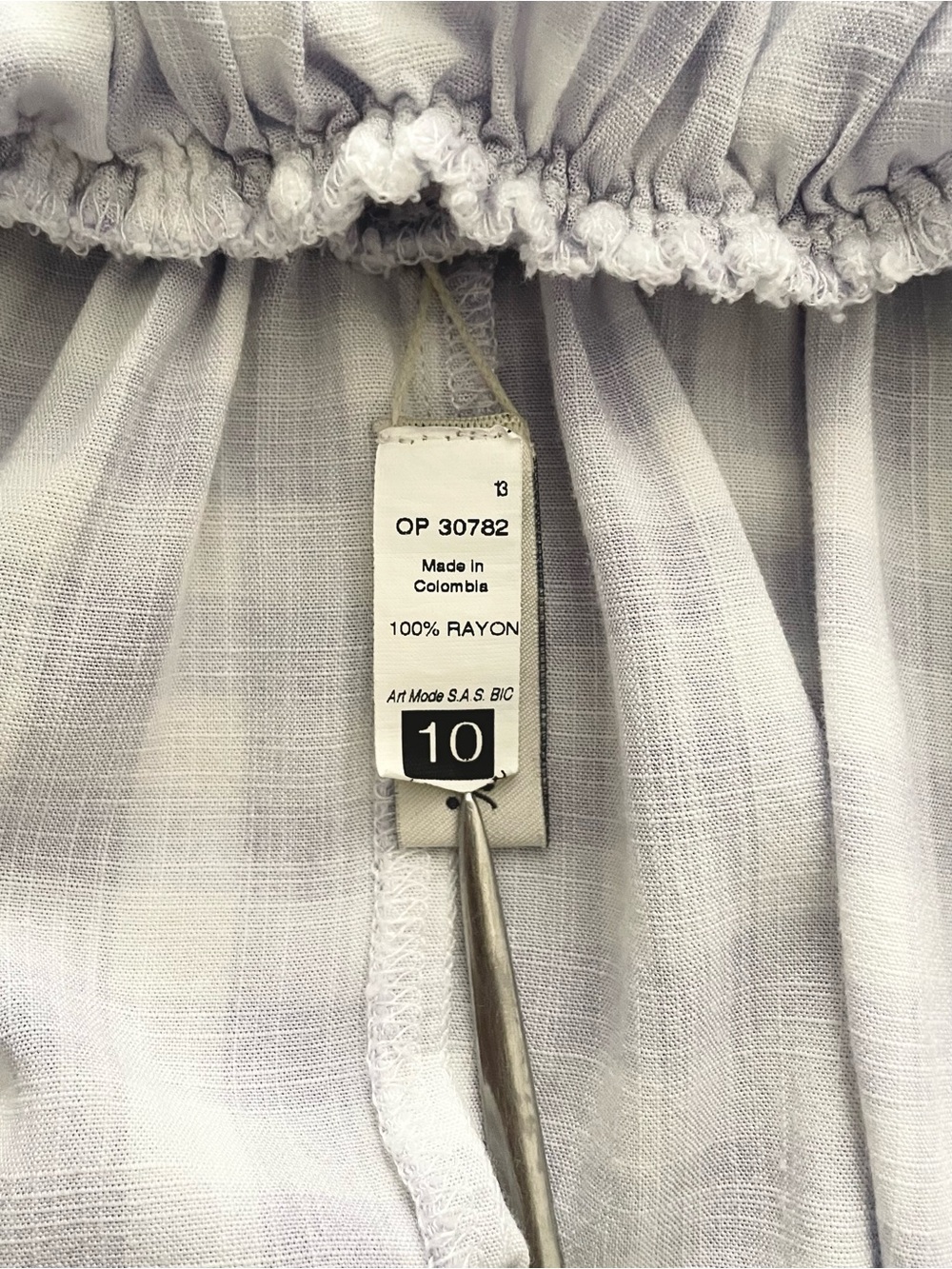 Maaji Girl’s Lavender Gingham Smocked Sundress Size 10 - Picture 4 of 7